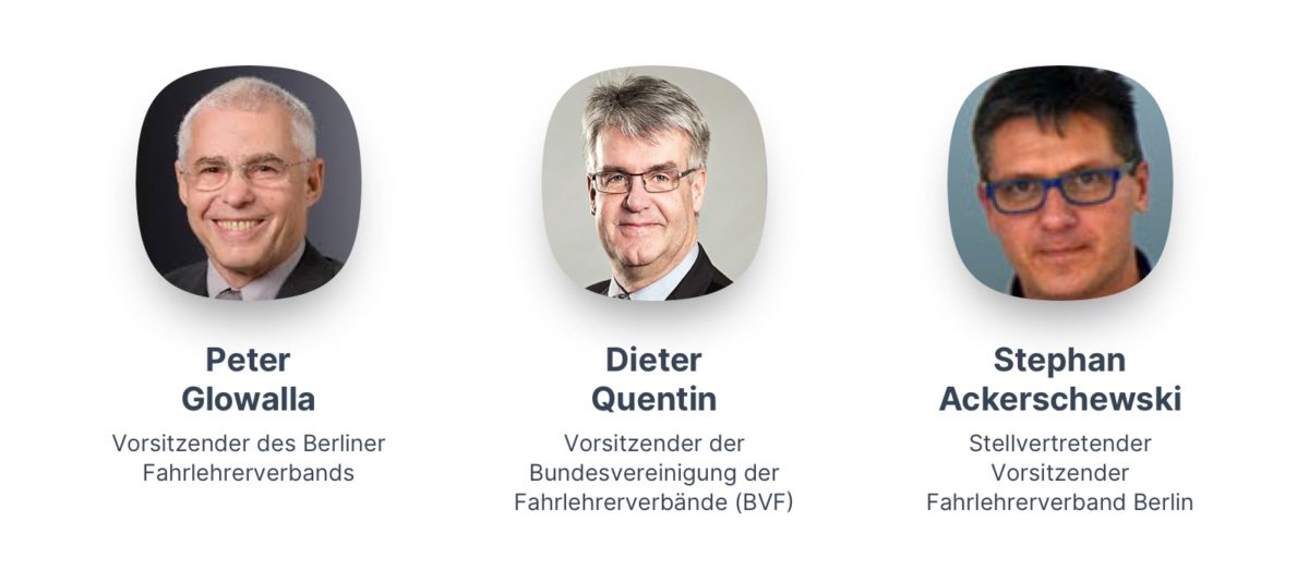 Peter Glowalla, Dieter Quentin und Stephan Ackerschewski