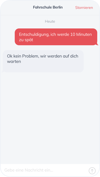 Chatten mit der Büroleitung