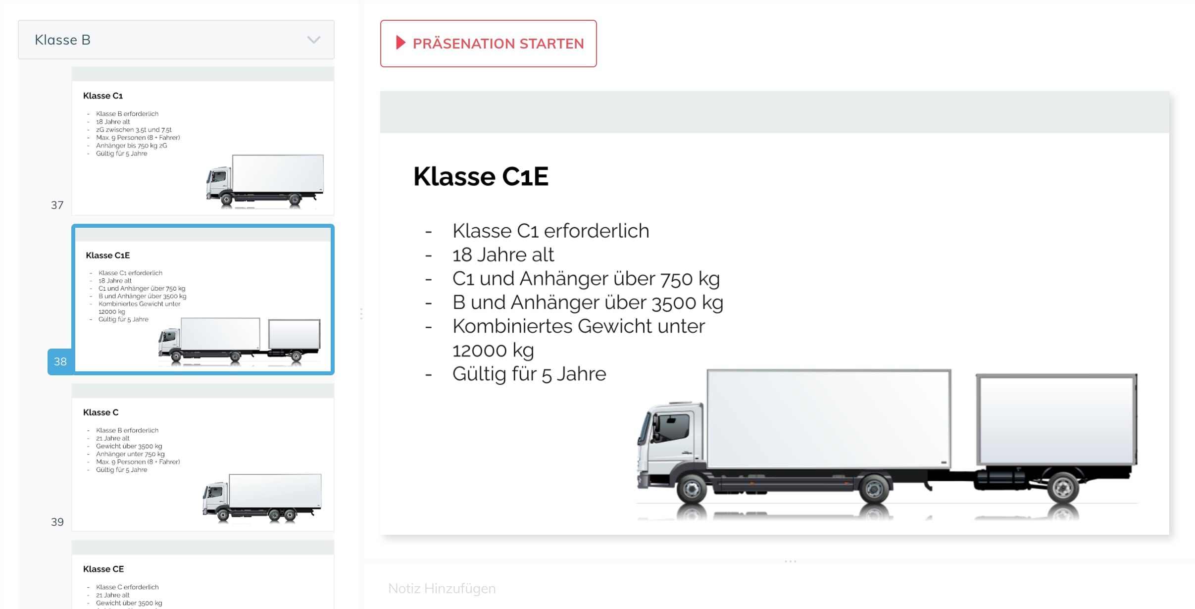 C und D. Diese sollten in Kürze verfügbar sein.