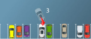 Auto in Parklücke