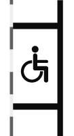 Längsparken für Behinderte