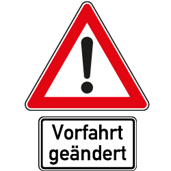 Vorfahrt geändert